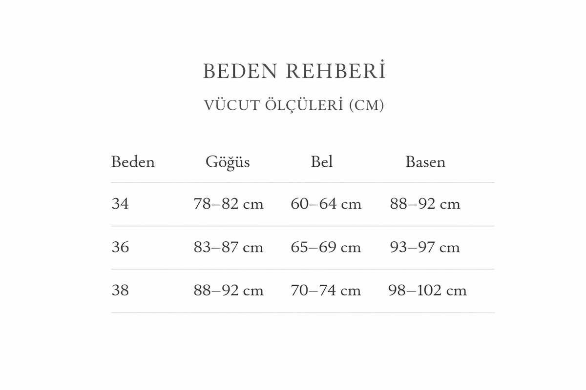 BEDEN ÖLÇÜLERİ